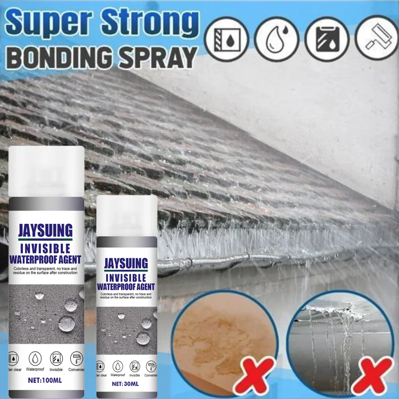 Super Strong Bonding Spray Anti-Leaking Sealant Agent Multi-use Invisible Waterproofing Agent Leak Trapping Repair Glue 30ml