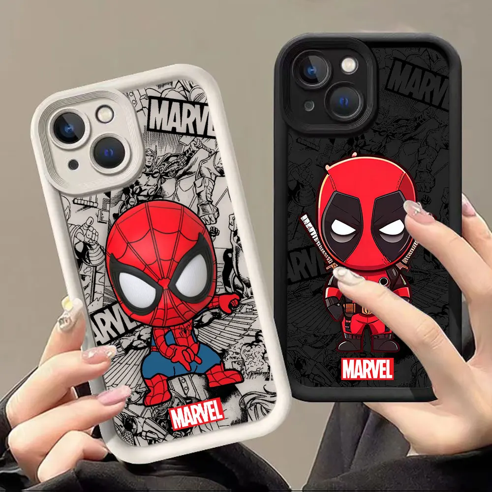 

Spider Iron Man Deadpool Phone Case For Infinix SMART SPARK 5 7 9 10 20C 30C CAMON 20 30 40 POP 8 POVA 6 NEO ITEL P55 A70 Case