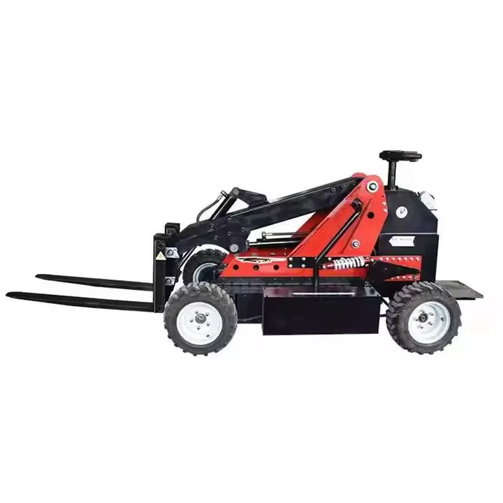 Mini    Tank Style Remote Control Pallet Telehandler Truck 600kg Capacity All Terrain Offroad      ed Carrier