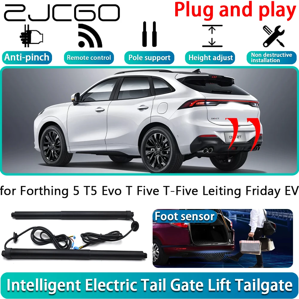 ZJCGO for Forthing 5 T5 Evo T Five T-Five Leiting Friday EV Electric Powered Tailgate Power Liftgate Automatic Tailgate System