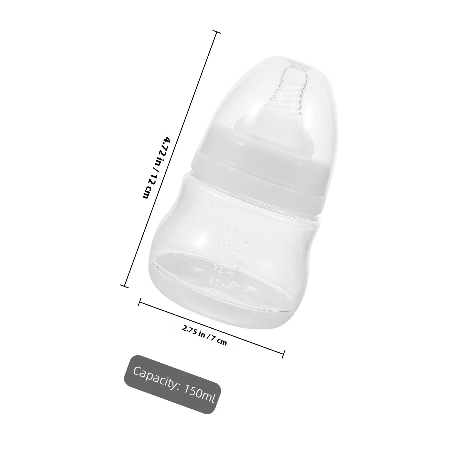 150 مللي زجاجة تخزين حليب الثدي واسعة الرقبة مانعة للتسرب خالية من مادة البولي بروبيلين سهلة التنظيف للرضاعة الطبيعية للأمهات #4
