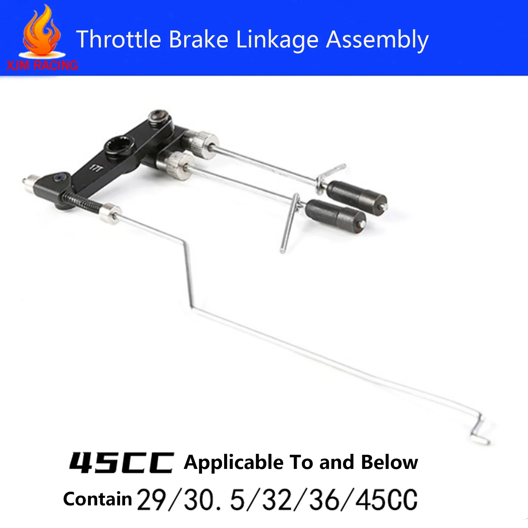 TAO Throttle Brake Linkage Assembly for 1/5 LOSI 5IVE-T Rovan Lt Km-x2 Truck Rc Car Parts