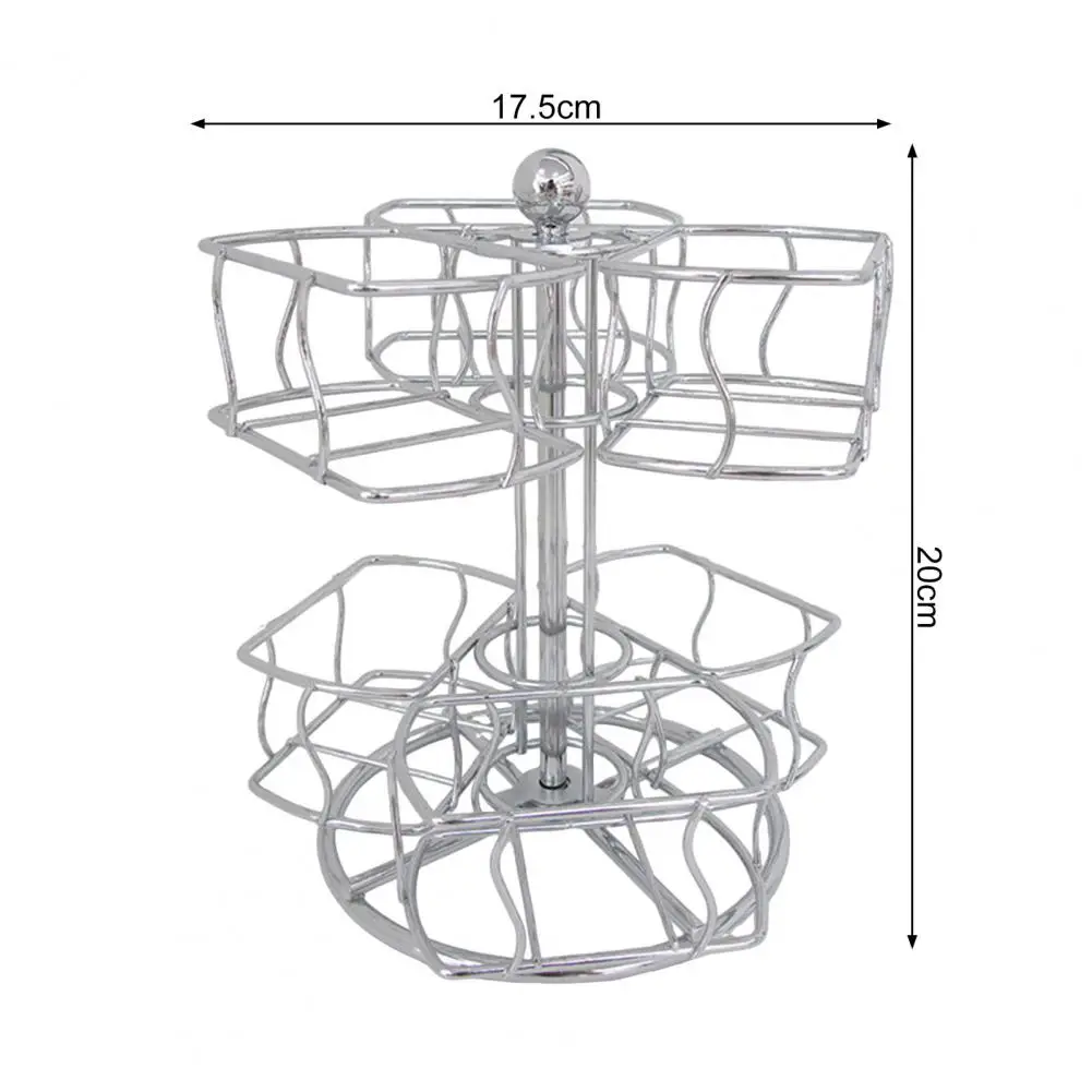 Teebeutel Lager regal Kaffee beutel Organizer Rotary Teebeutel Lager regal mit 2 Ebenen 6 Fächer für Home Office für die Küche