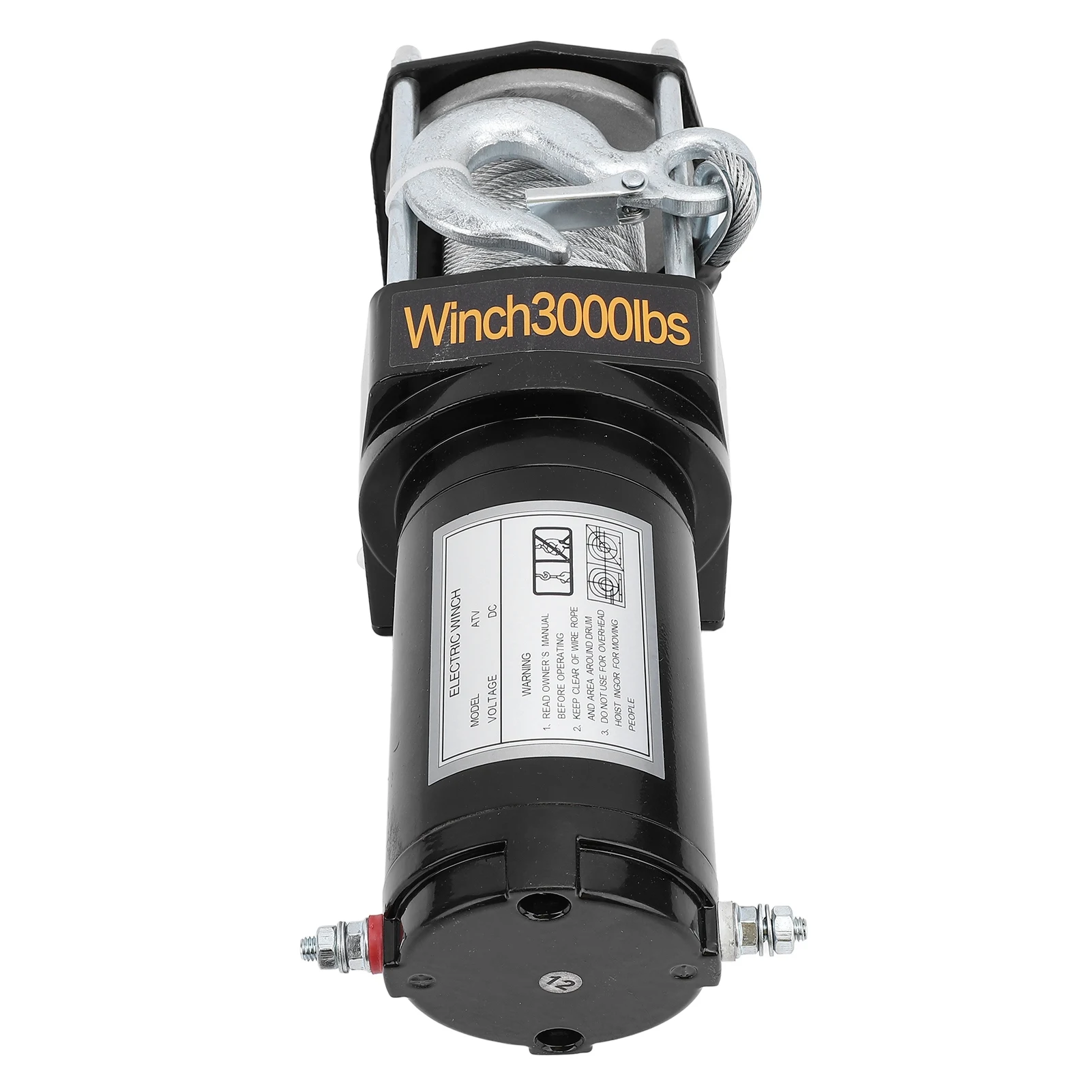 

12V 3000lbs Load Bearing Electric Winch Kits Strong Torsion 1KW Trailers Towing Load Up Winch