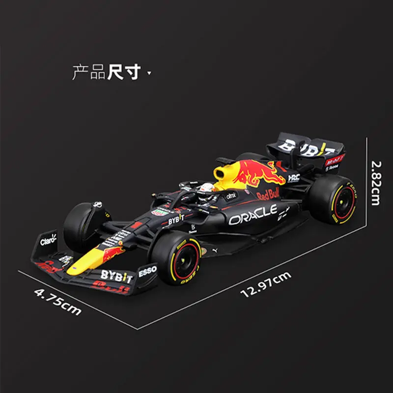 1:43 Bburago Red Bull F1 RB18 2022 Model Car #1 #11 Toys Diecast Formula Racing Hardbound Edition Alloy Luxury Vehicle Kids Gift