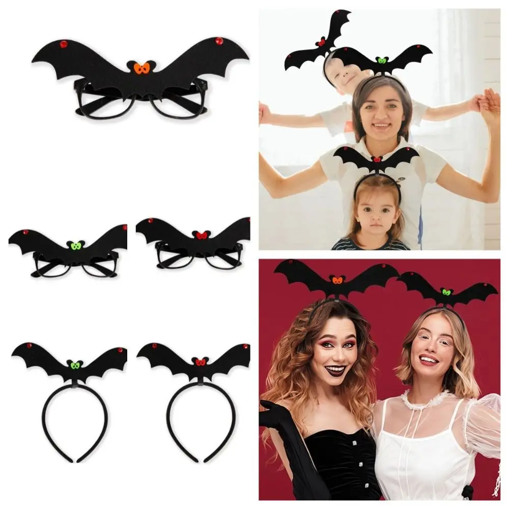 مضحك ورأى هالوين حزب عقال الخفافيش أغطية الرأس هالوين الخفافيش نظارات شبح عدم الانزلاق غطاء الرأس الشعر هوب الطرف #6