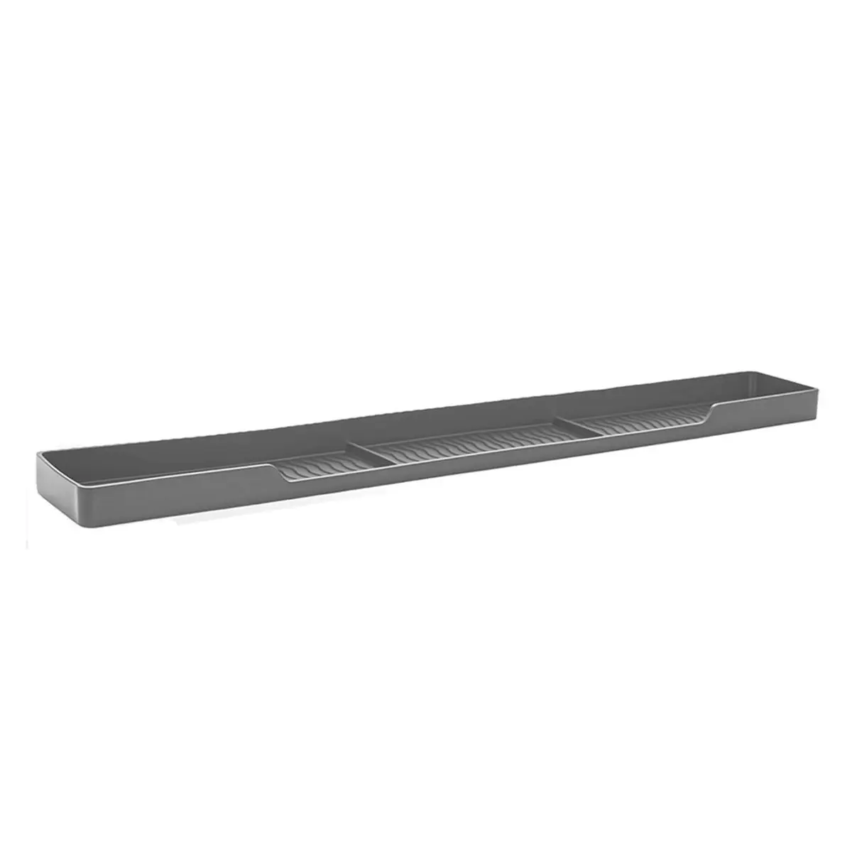 30 Inch Magnetic Stove Top Shelf 3-Zone Kitchen Organizer with Anti-Slip & Anti-Fall Design Silicone Spice Rack [SuperX&KND]