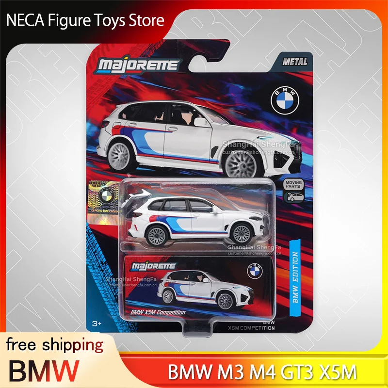 Coche de Metal Fundido a Presión Majorette, Modelo BMW X5M Competition, Vehículo Coleccionable con Piezas Móviles, Edición BMW para Coleccionistas Adultos, Coches de Juguete
