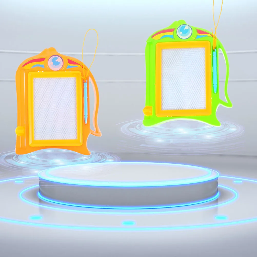 2 pezzi di tavolo da disegno per bambini adorabili, blocco note per bambini, colore brillante, giocattolo di apprendimento cancellabile premium per bambini