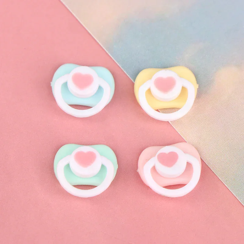 

Набор из 5 милых мини-пустышек для кукол OB11 BJD, аксессуары для детских игрушек, игрушечные соски для кукол, принадлежности для игр в дочки-матери