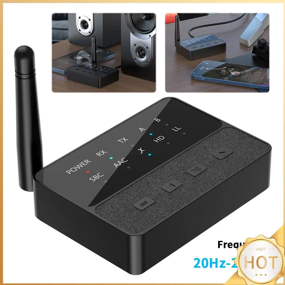 

Bluetooth-Compatible 5.3 Wireless Stereo Receiver Transmitter 3.5mm AUX/RCA 2 In 1 HIFI Stereo Adapter Stereo Music Adapter