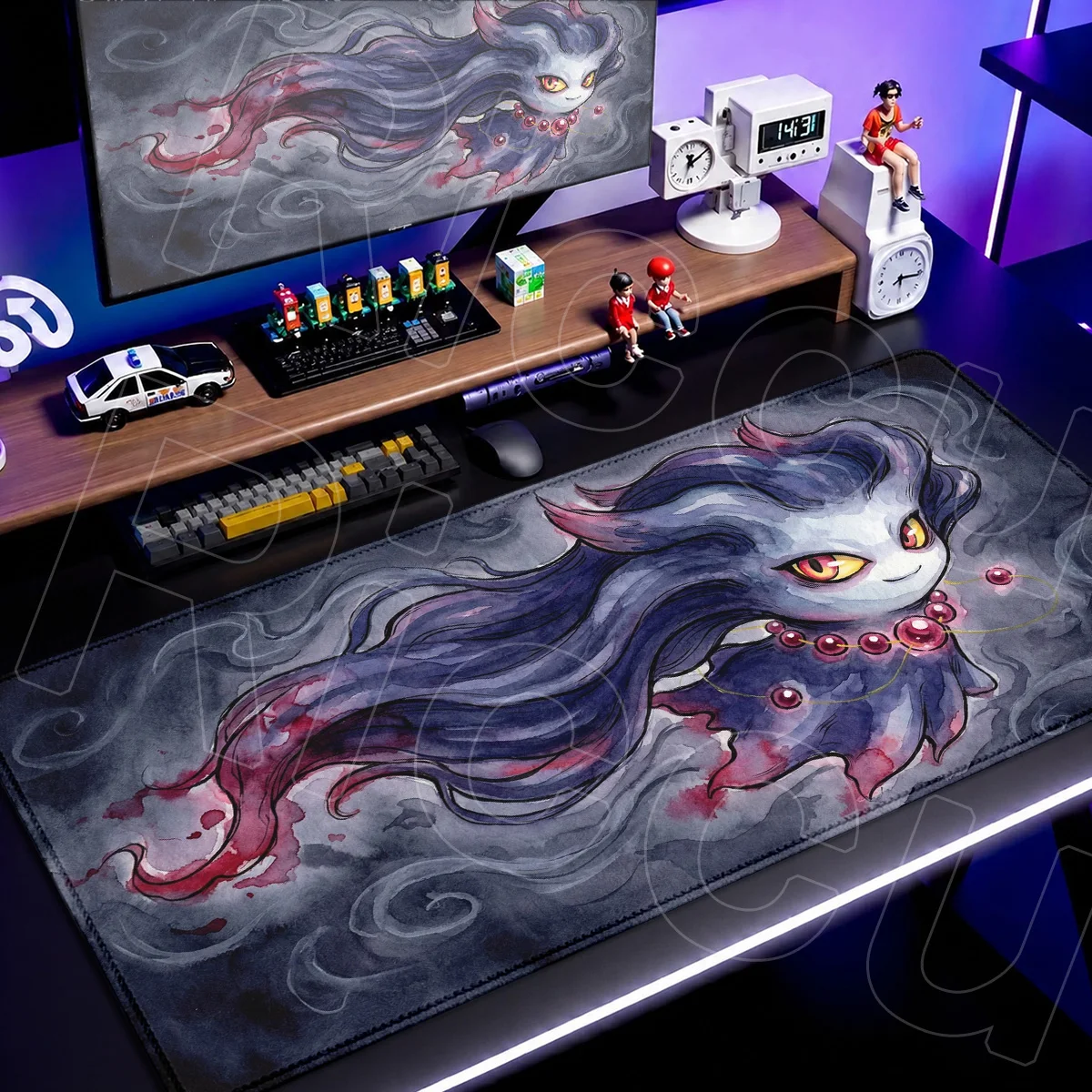 Large Dark Pokemon Mousepad Co - огляд і ціна Pc Gaming Setup