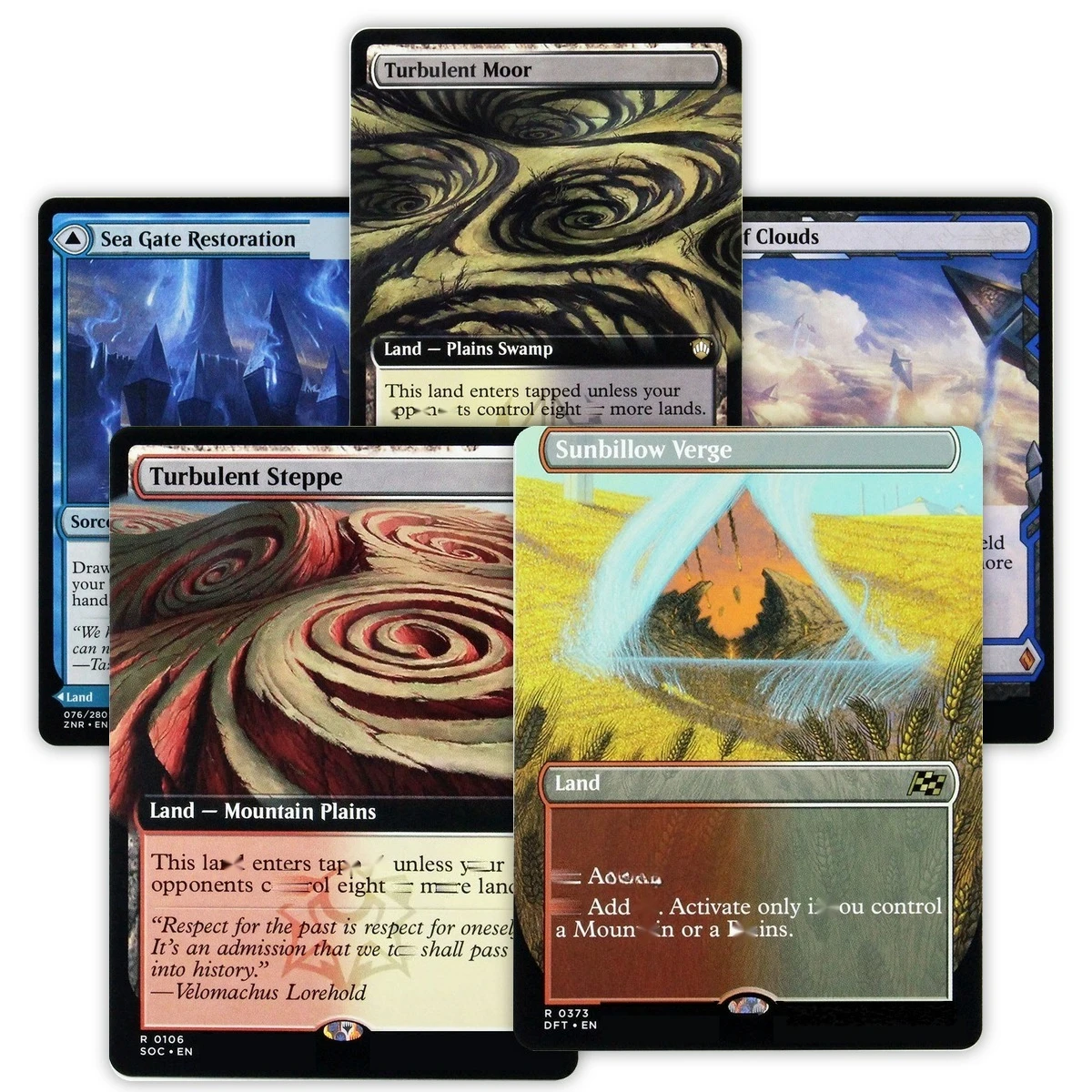 Holo SOC Sea Gate Restoration/Sea of Clouds/Turbulent TCG M Proxy Cards Custom Top Quality Game Collection Trading Cards