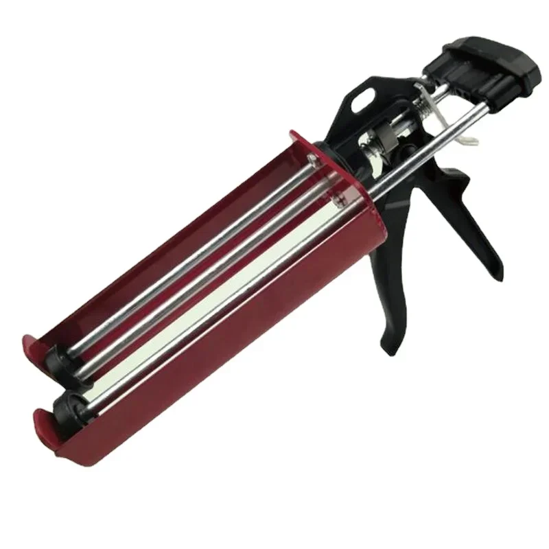 Pistola de aço para costura de cerâmica, cola manual, aplicador para reparo doméstico, componente duplo, hidráulico, calafetagem, 400ml