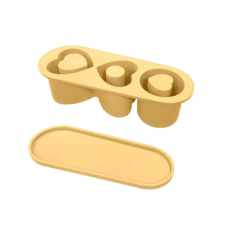

Hot Selling Sustainable Reusable Creative Food Grade Heart Shape Silicone Ice Cube Trays and Molds ze Ice Maker