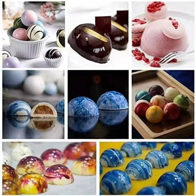 Semi Sphere Silicone Mold DIY Chocolate Cake Tray Silicon Dome Baking Moulds Pudding Cupcake Kitchen Tool