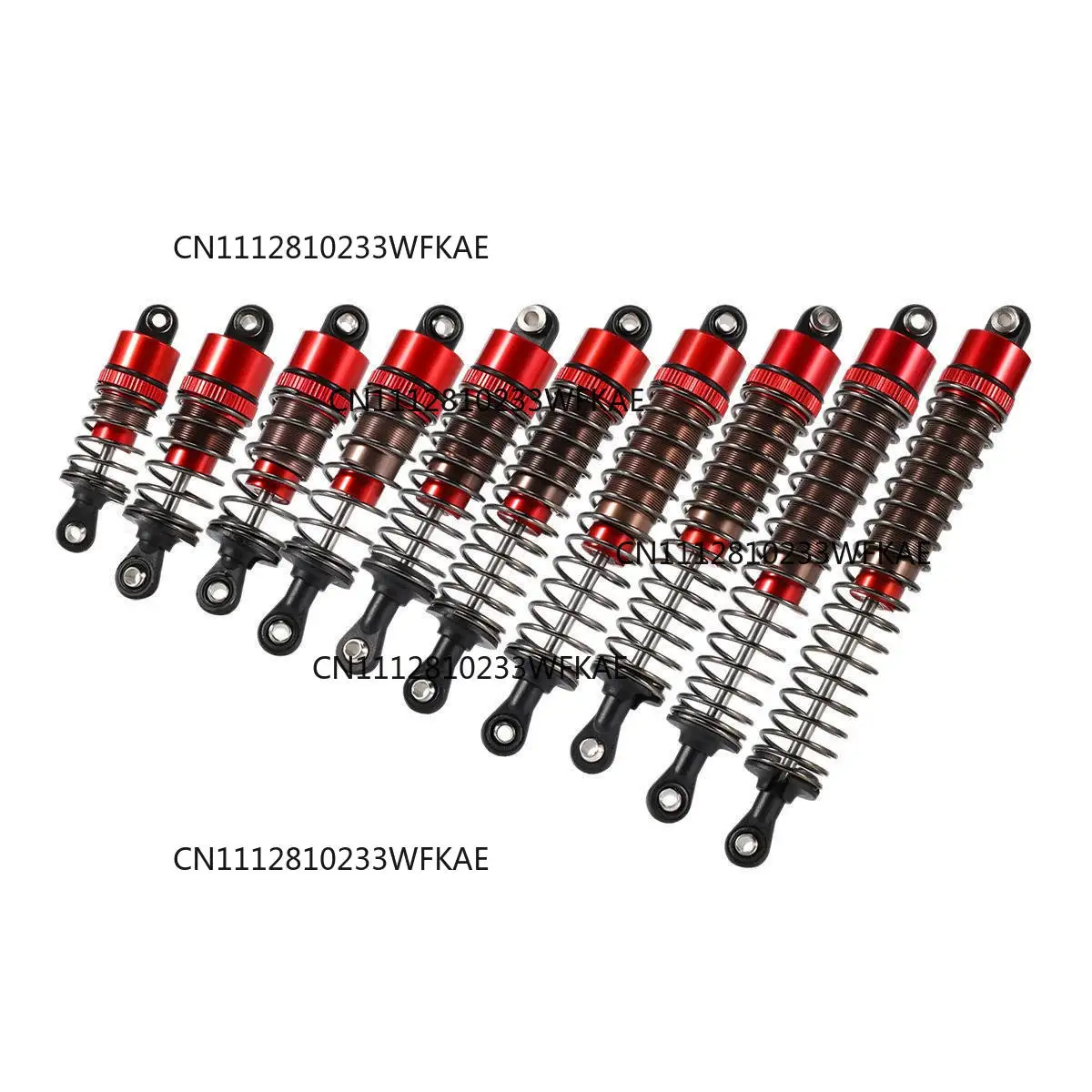 4 adjustable oil pressure shock absorbers, diameter 52-120mm, suitable for 1/10 scale RC off-road vehicles
