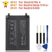 2024 Replacement Battery BP43 BP47 BP49 For Xiaomi Mix 4 Mix4 Redmi Note 11 Pro+ K40S Rechargeable Phone Batteries 4500mAh