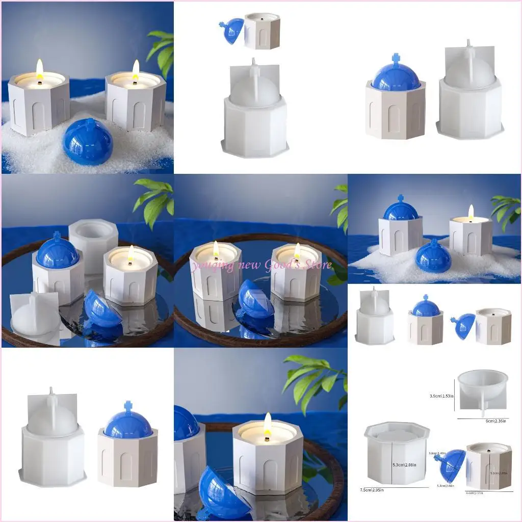 

57QA Творческая силиконовая церковь банка плесень DIY Домашние декоры