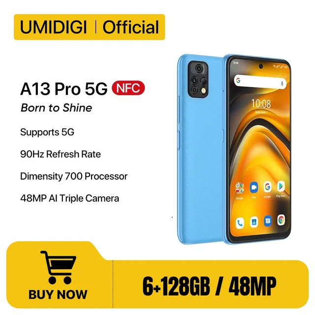 UMIDIGI-A13 Pro-スマートフォン,Android,5G,700インチ,90Hz,8GB,6.5 GB, 48MPトリプルカメラ,128  mAh - AliExpress 509