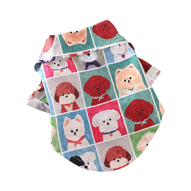 

25 Dog Clothes Printed Shirts, Going Out Shirts, Small Dog Bicycles