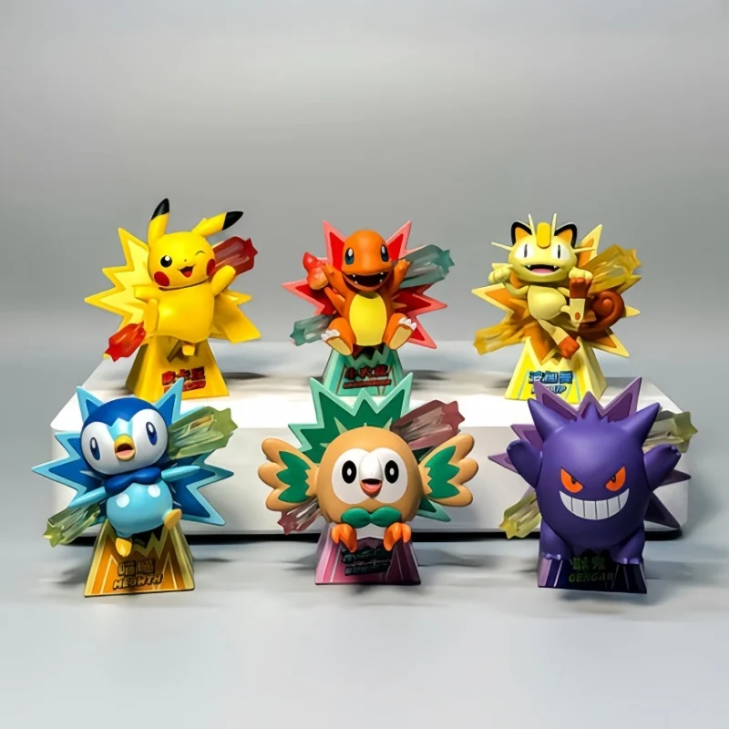 

In Stock Original PKM Shining Series Blind Box Magnetic Fridge Magnet 3D Decorative Figurine Home Indoor Desktop Ornament Toys