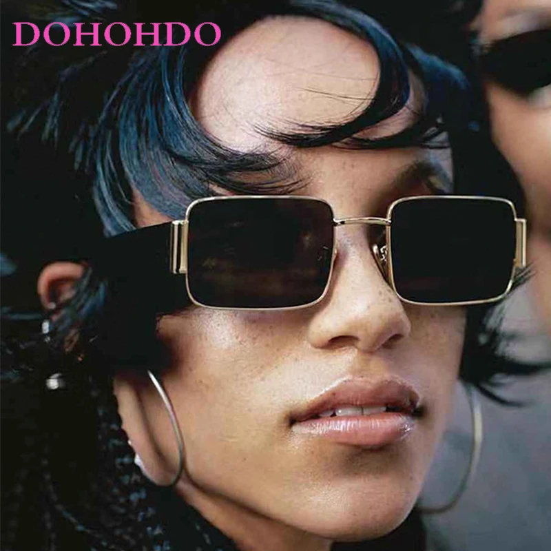 

Classic Retro Brand Small Square Women Sunglasses Fashion Designer Punk Sunglass Outdoor Driving Fishing Sunglasses Men UV400
