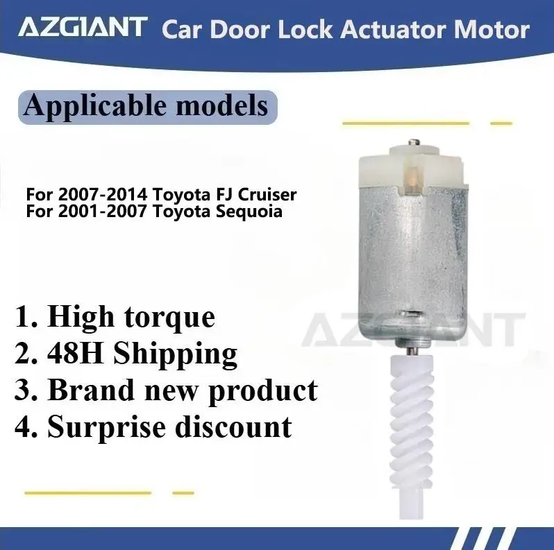 

AZGIANT Car door lock motor for 2007-2014 Toyota FJ Cruiser/ 2001-2007 Toyota Sequoia New parts OEM micro carbon brush motor