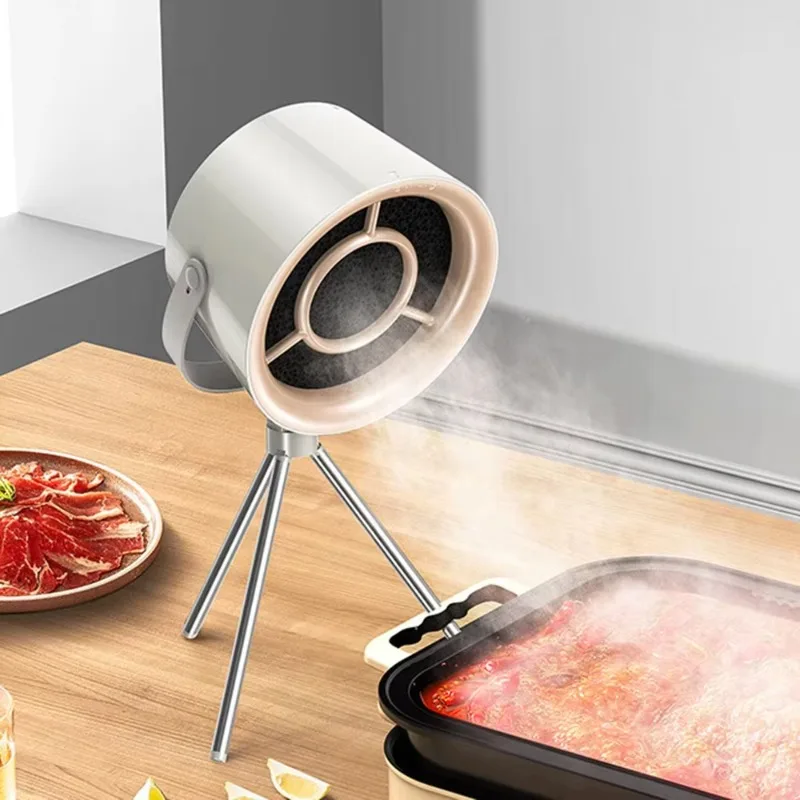 Portable range hood for barbecue Mini desktop exhaust fan