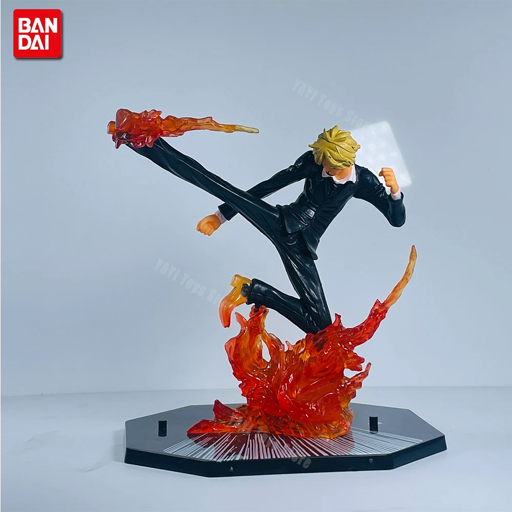 One Piece Anime Luffy Ace Sanji Zoro Battle Model Action Figure Fire Fist Sabo Three-Knife Ghost Dolls PVC Toys New view 5