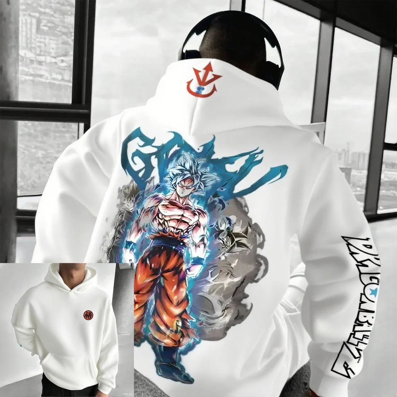 Dragon Ball Anime Goku New Autumn/Winter Hoodie Men's and Women's  Y2K Hip Hop Trendy Versatile Parent Child Sweater Top