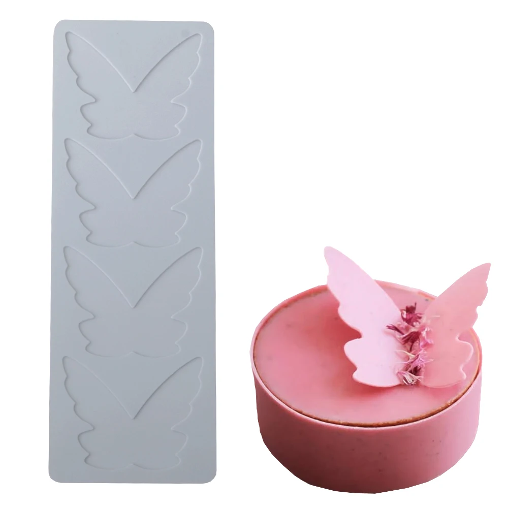 4 Cavity Butterfly Wing Fondant Lace Mat Molecular Gastronom