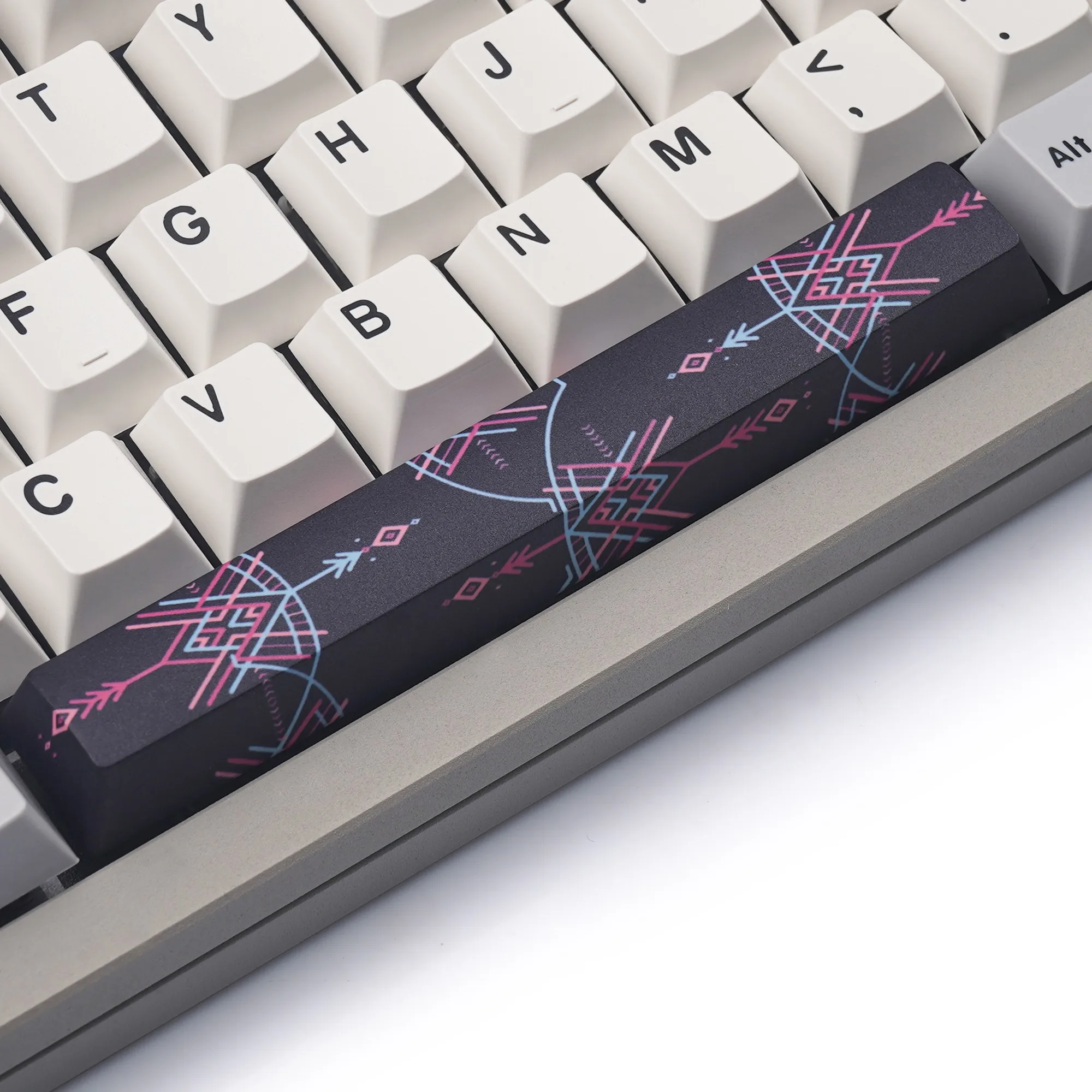 

KBDfans Owl Eye PBT Keycap 5-Side Dye-Sublimation OEM Profile 6.25U Spacebar Extras for Mechanical Keyboards MX Compatible