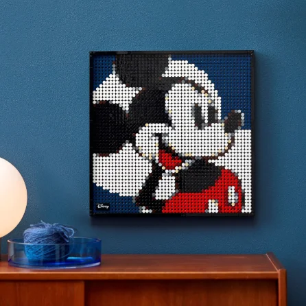 In Stock New Mickey Mouse Wall Decor Portraits 31202 Building Blocks Adults Bricks Children Toys for Birthday Christmas Gifts