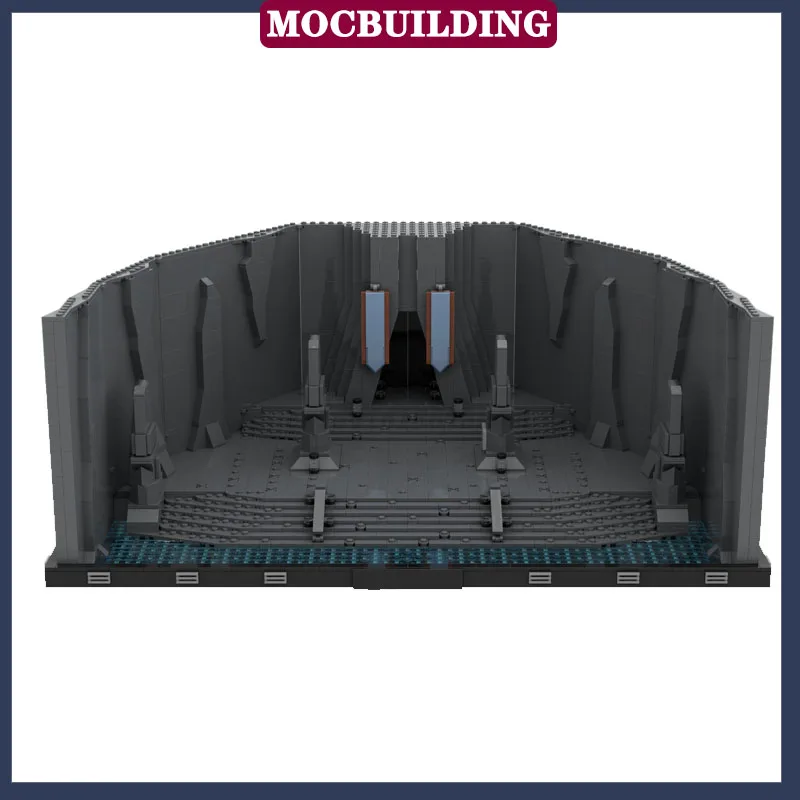 MOC Space Movies Scene Ruins Model Building Block Assembly Rock Collection Series Toy Gifts