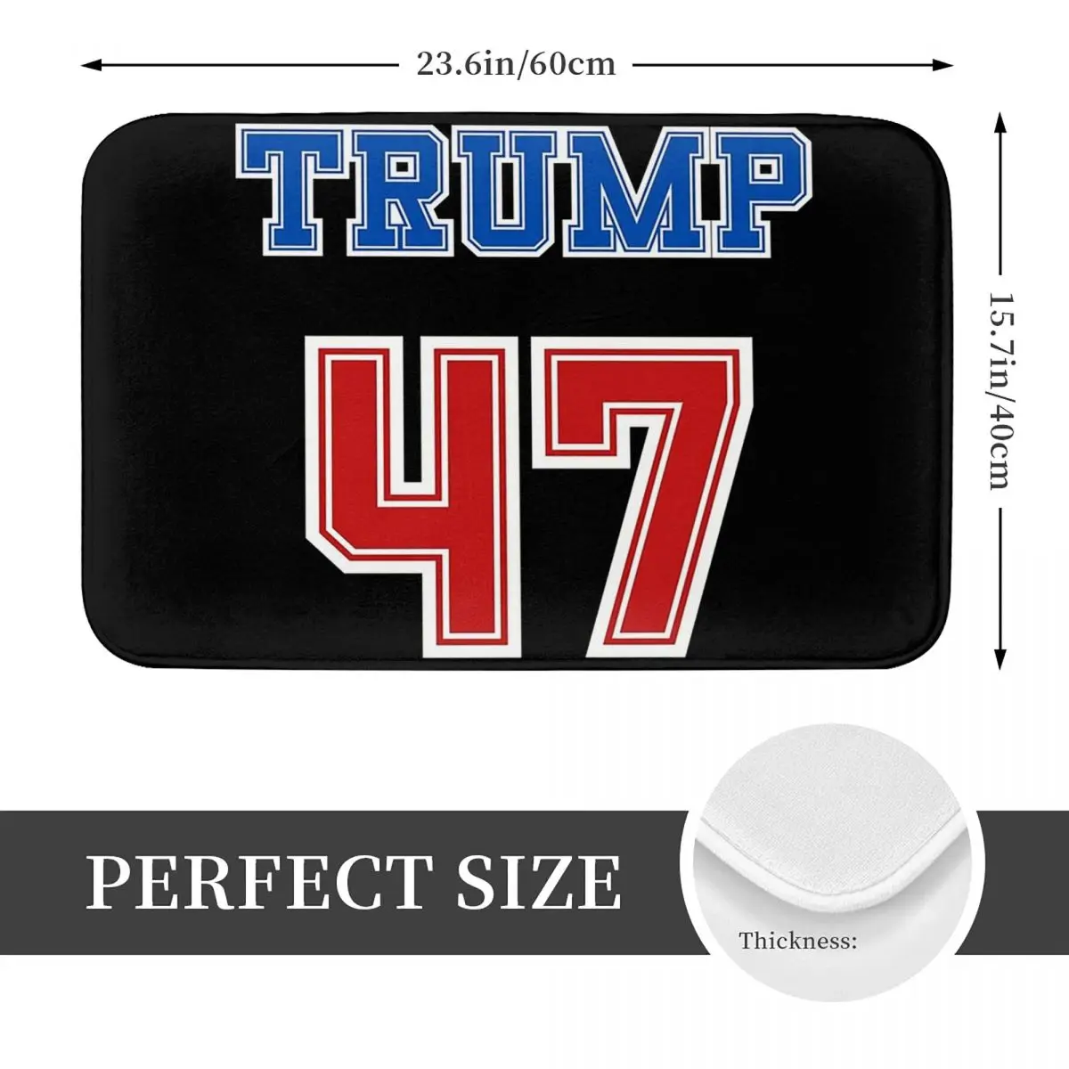 Donald Trump 47 Th President USA America 2024 Election Non-slip Doormat Floor Mat Carpet Rug for Kitchen Balcony Footpad Mats