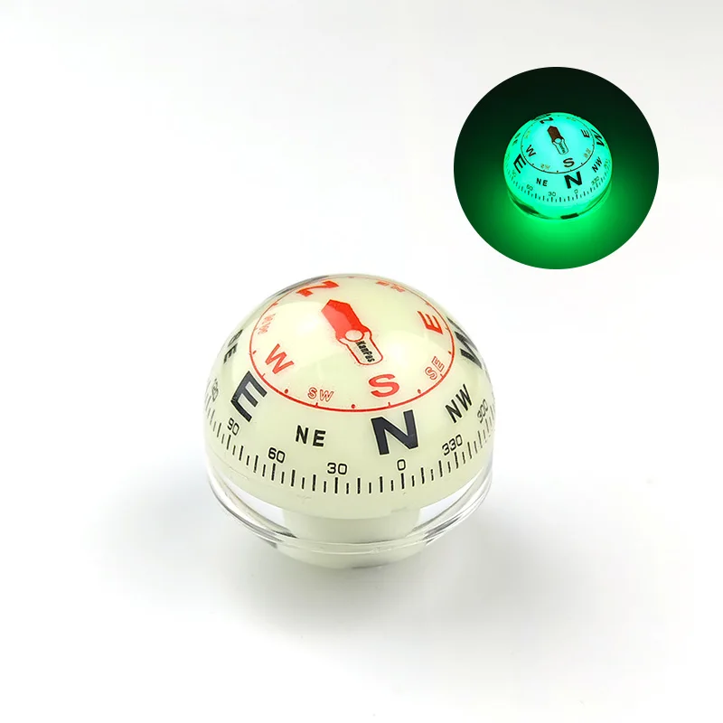 KANPAS Spherical Compass for Marine, Car, Luminous Dual Dial Compass, Strong Magnetic Liquid Filled Compass Capsule A-40-B/DL