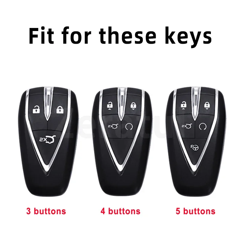 For Changan CS35 Plus CS55 PLUS CS75 PLUS Eado UNI-T Oushang X5 X7 EV 3/4/5 Buttons Car Key Case Cover Auto Shell Accessories