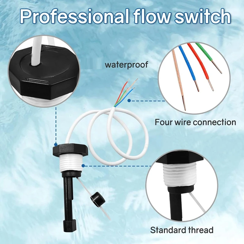 TOP Flow Switch 520736 Intellichlor Flow Sensor Switch Replacement Kit, For IC15, IC20, IC40, IC60 Salt Chlorinator Systems