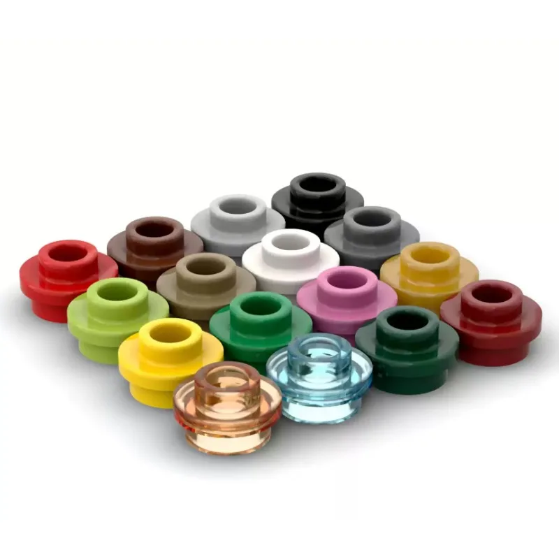 20PCS MOC Parts 85861 Parts Plate Round 1x1 with Open Stud DIY Building Blocks Accessories STEM Stacking Bricks Educational Toy