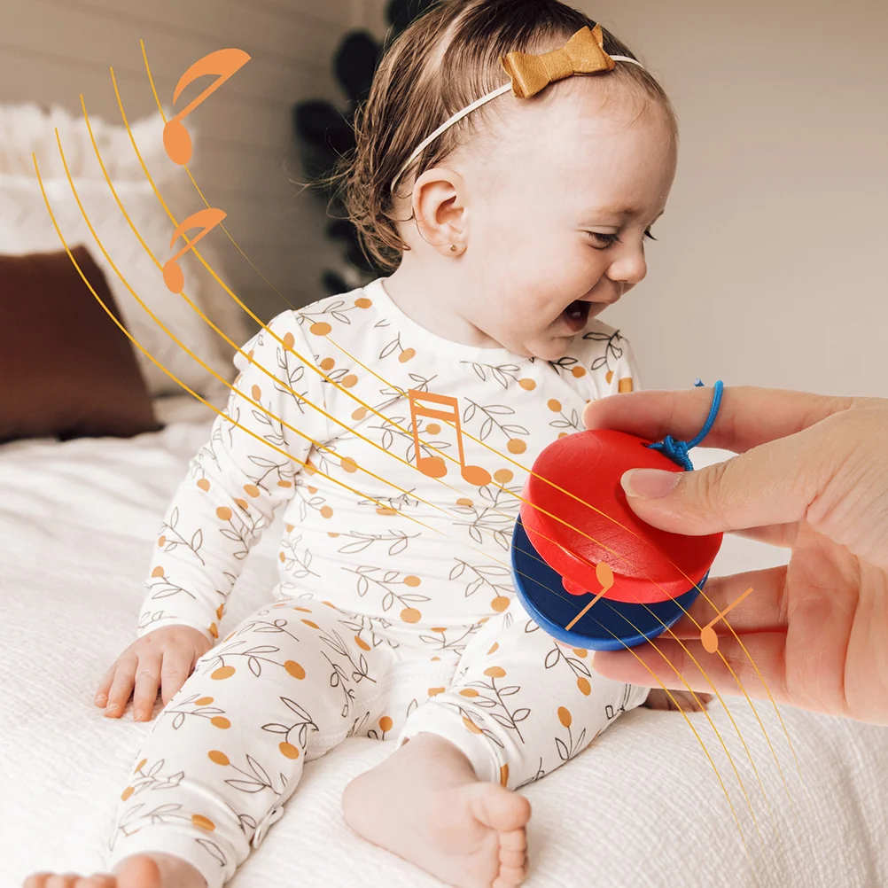 

6Pcs Wooden Orff Castanets Eco Friendly Kids Musical Instruments Early Education Teaching Aid Preschool Learning