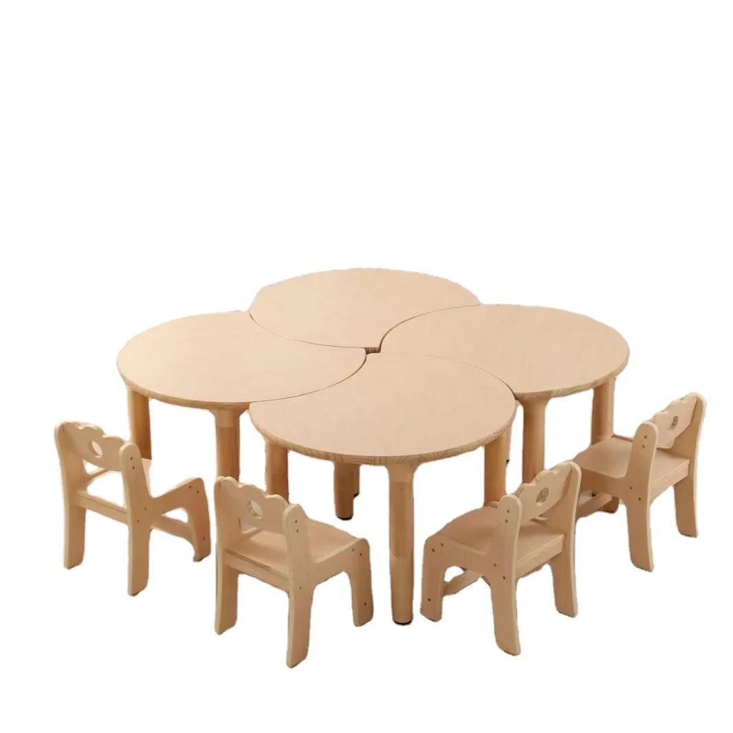 Eco-friendly Hot Selling kids montessori furniture table and chair set study table for kids