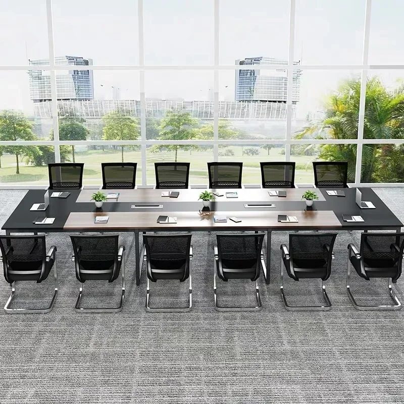 Office Furniture Large Long Table Simple Modern Conference Room Training Rectangle