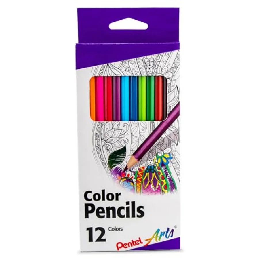 

Arts Colored Pencils, Assorted Colors, Set of 12 CB8-12