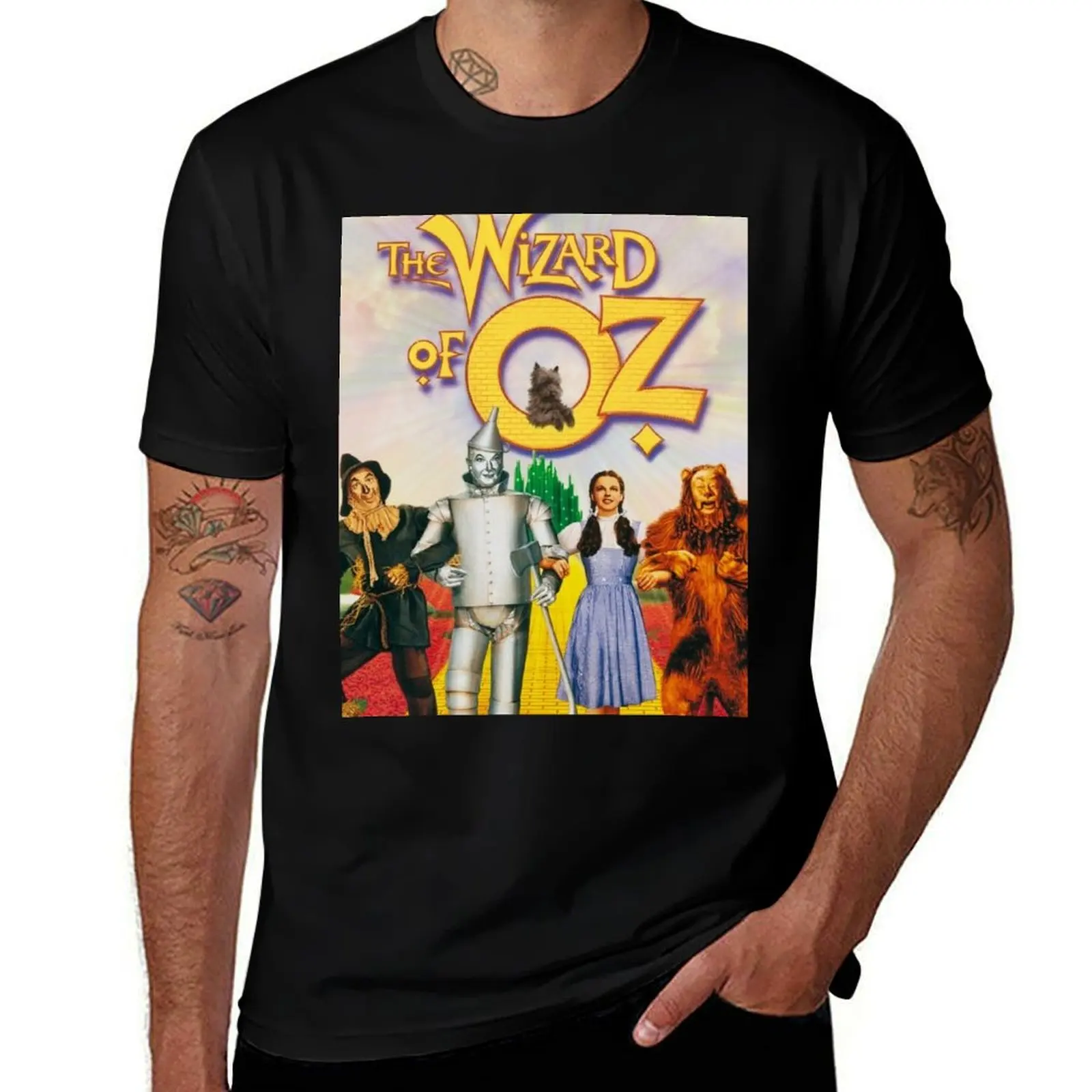 

wizard of oz 1939 vintage T-Shirt t shirt man plain t shirts for man slim fit