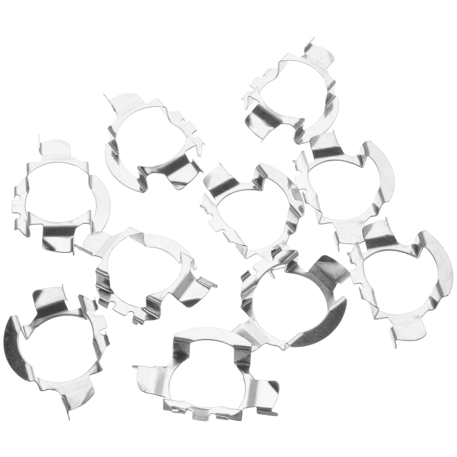 

10Pcs LED Bulb Retainers Metal Base Holder Car Light Bulb Retainer LED Headlamp Socket Adapter Holder