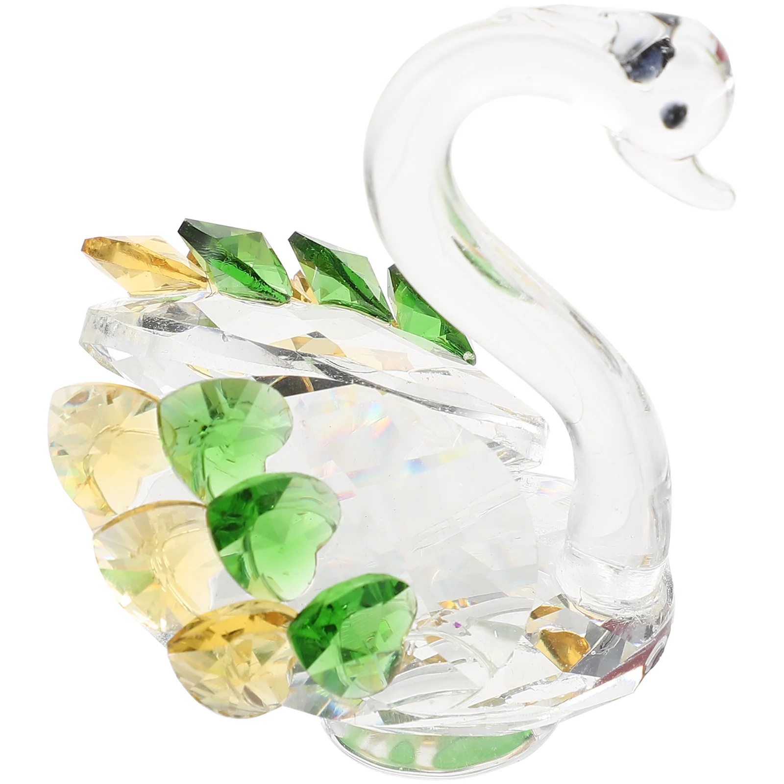 

Crystal Swan Ornament Small Smooth Surface Tabletop Living Room Bedroom Desktop Home Decoration Wedding Party Decorative Swan