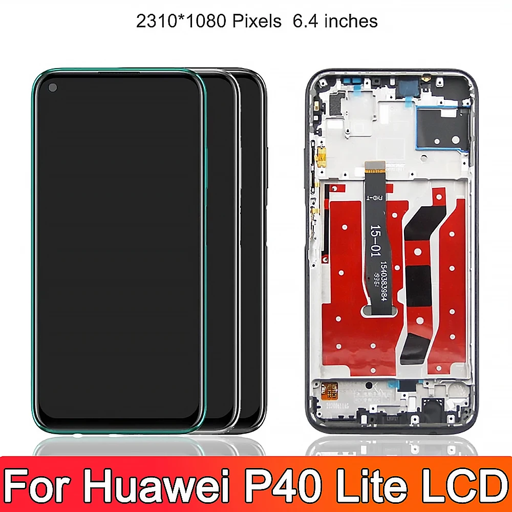 6.4\'\'For Huawei P40 Lite JNY-LX1 LCD 10 Touch Screen Replacement For Nova 7i JNY-LX2 P 40 Lite LCD Screen Nova 6 SE Display