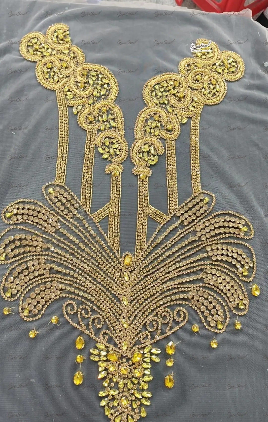 

Аппликация ручной работы из прозрачного стекла с блестящими камнями, нашивка с кристаллами для платьев, аксессуары для свадебной одежды JY058 2024