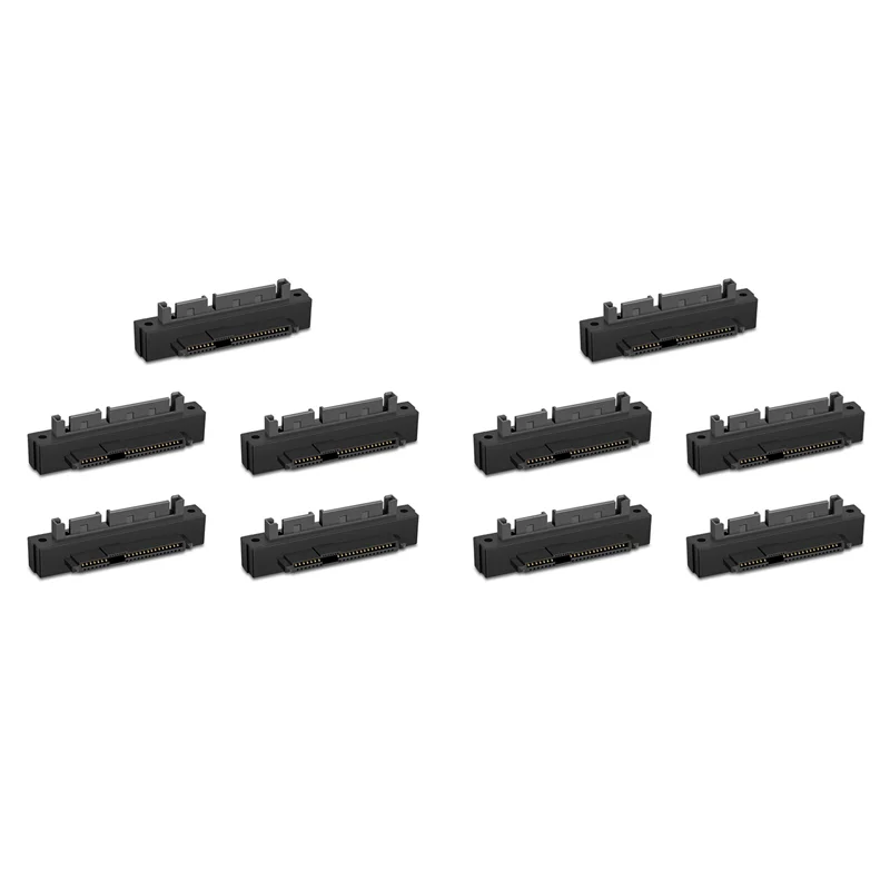 

SB-10PCS SFF-8482 SAS «мама» на SATA «папа» 15-контактный адаптер с изогнутой головкой угол 90 градусов для кабеля материнской платы